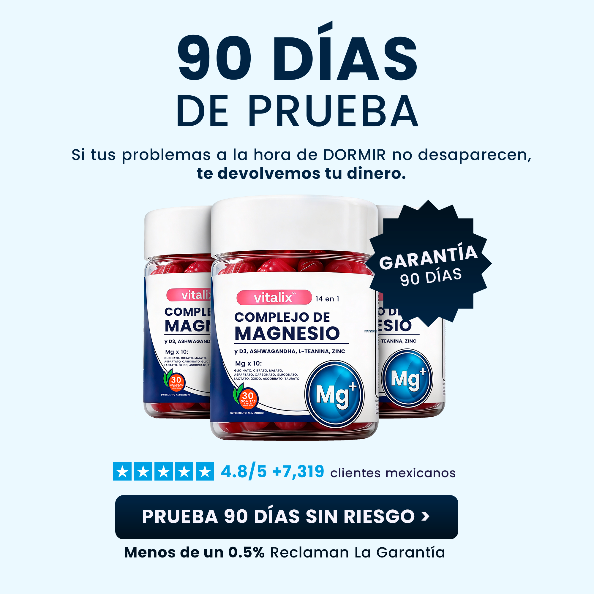Vitalix® Gomitas Magnesio 14 en 1 | Recupera Tu Sueño