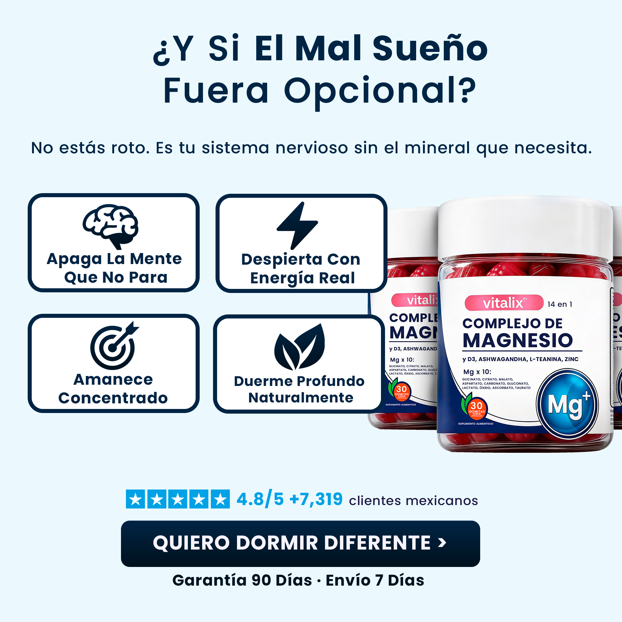 Vitalix® Gomitas Magnesio 14 en 1 | Recupera Tu Sueño