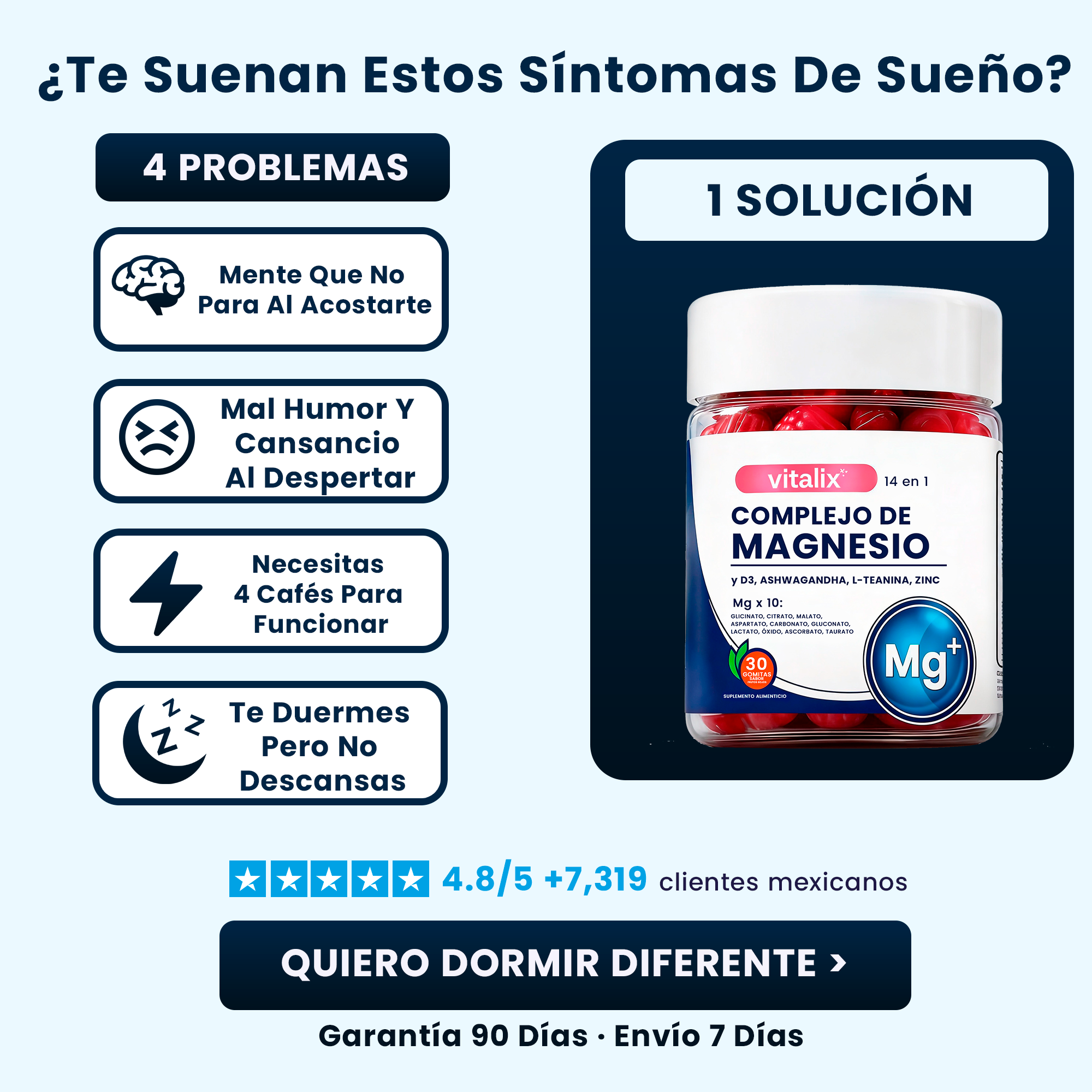 Vitalix® Gomitas Magnesio 14 en 1 | Recupera Tu Sueño